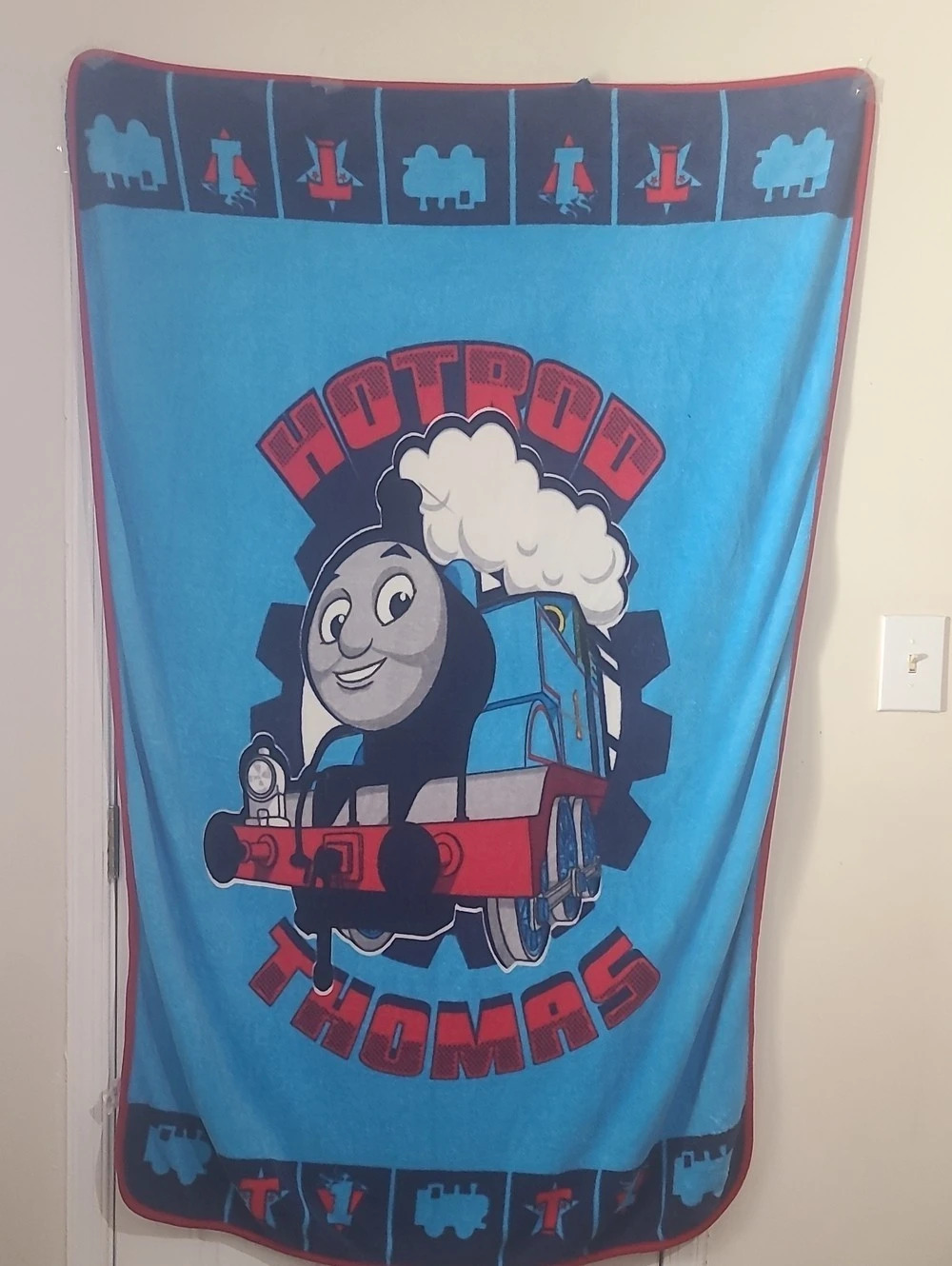 Thomas & Friends Hotrod Thomas Tank Engine Throw Blanket Blue & Red Throw